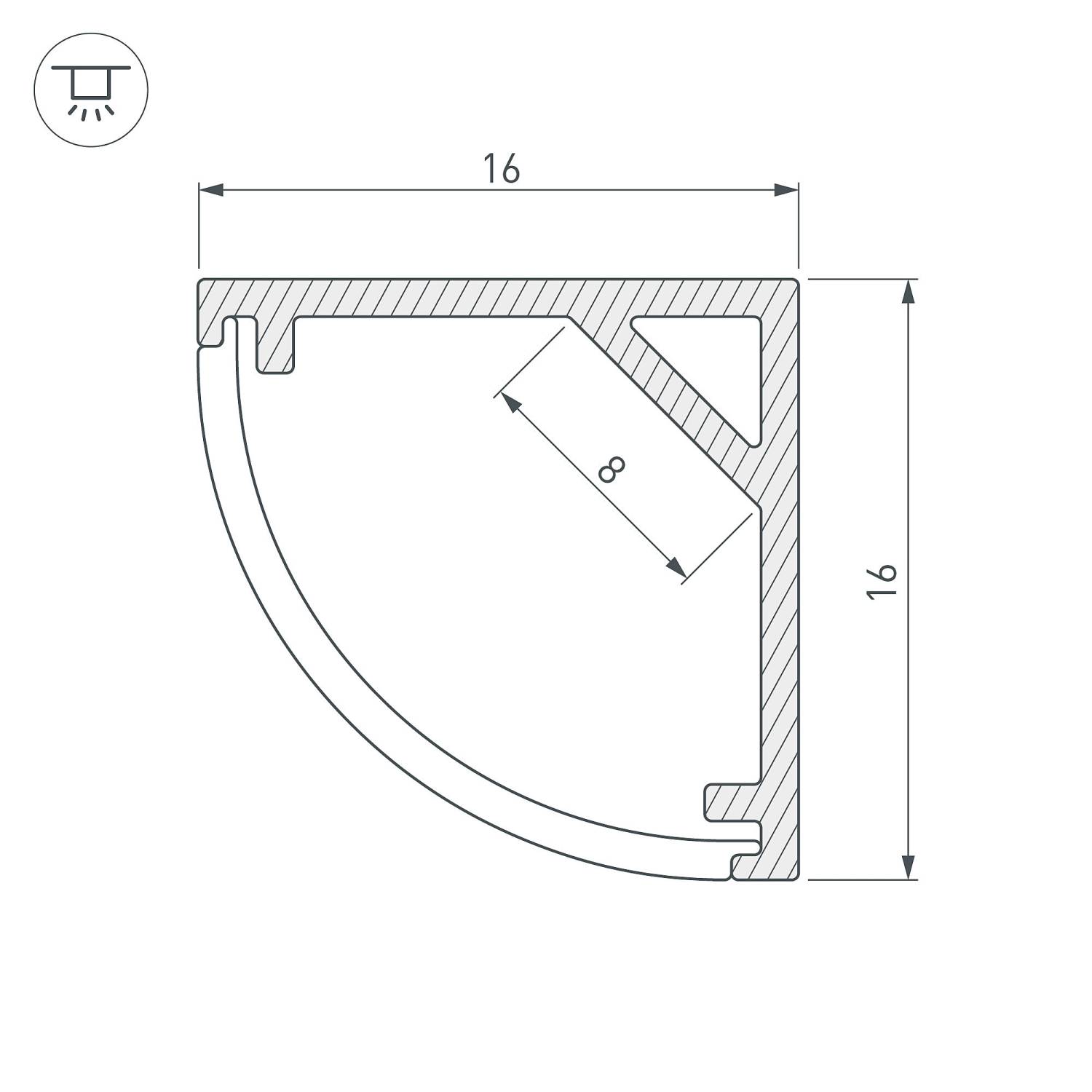 Профиль Arlight Sl-Kant 036041