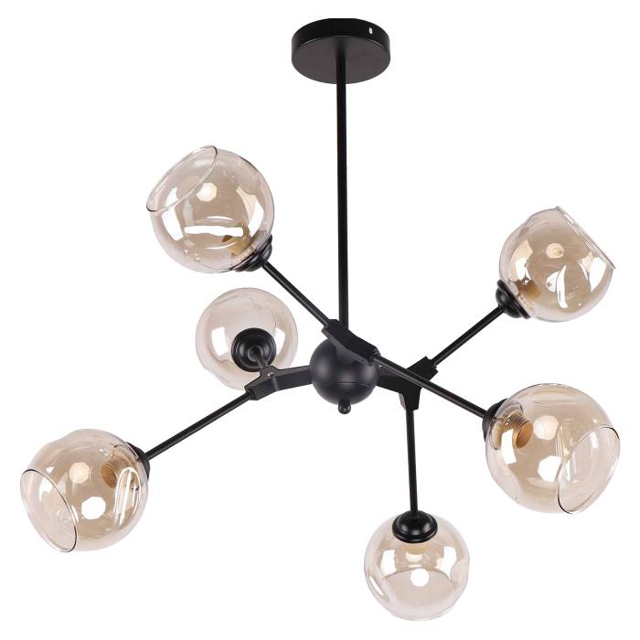 Потолочная люстра ЭкономСвет 10867 10867/6BK AMB