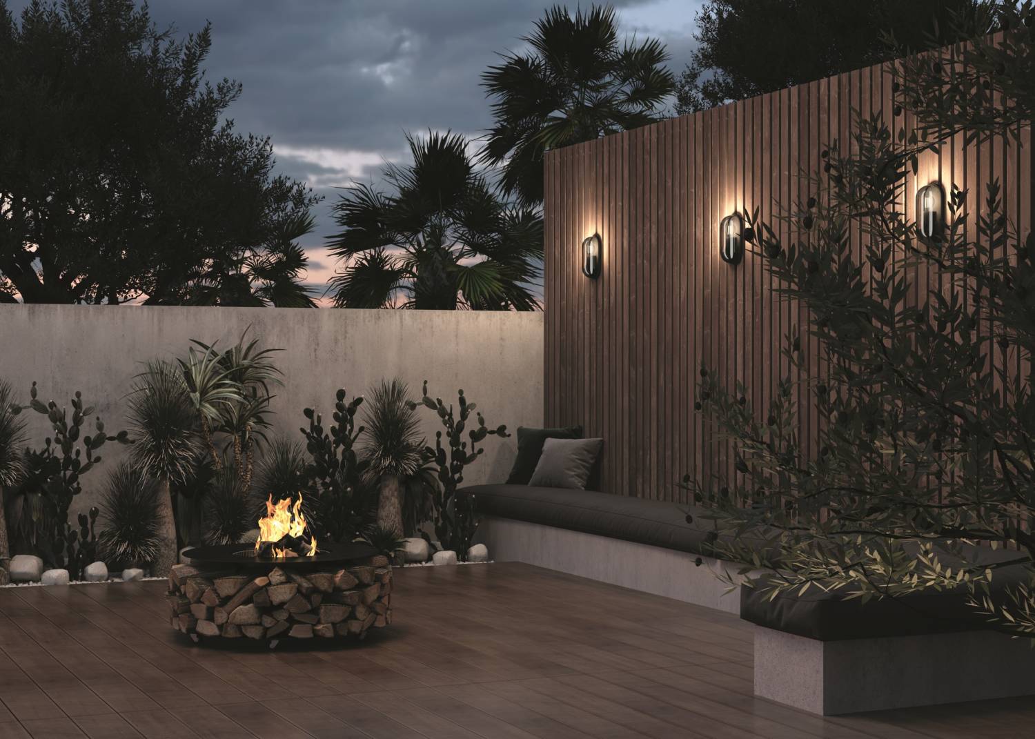 Уличный настенный светильник Maytoni Candle O449WL-01GF