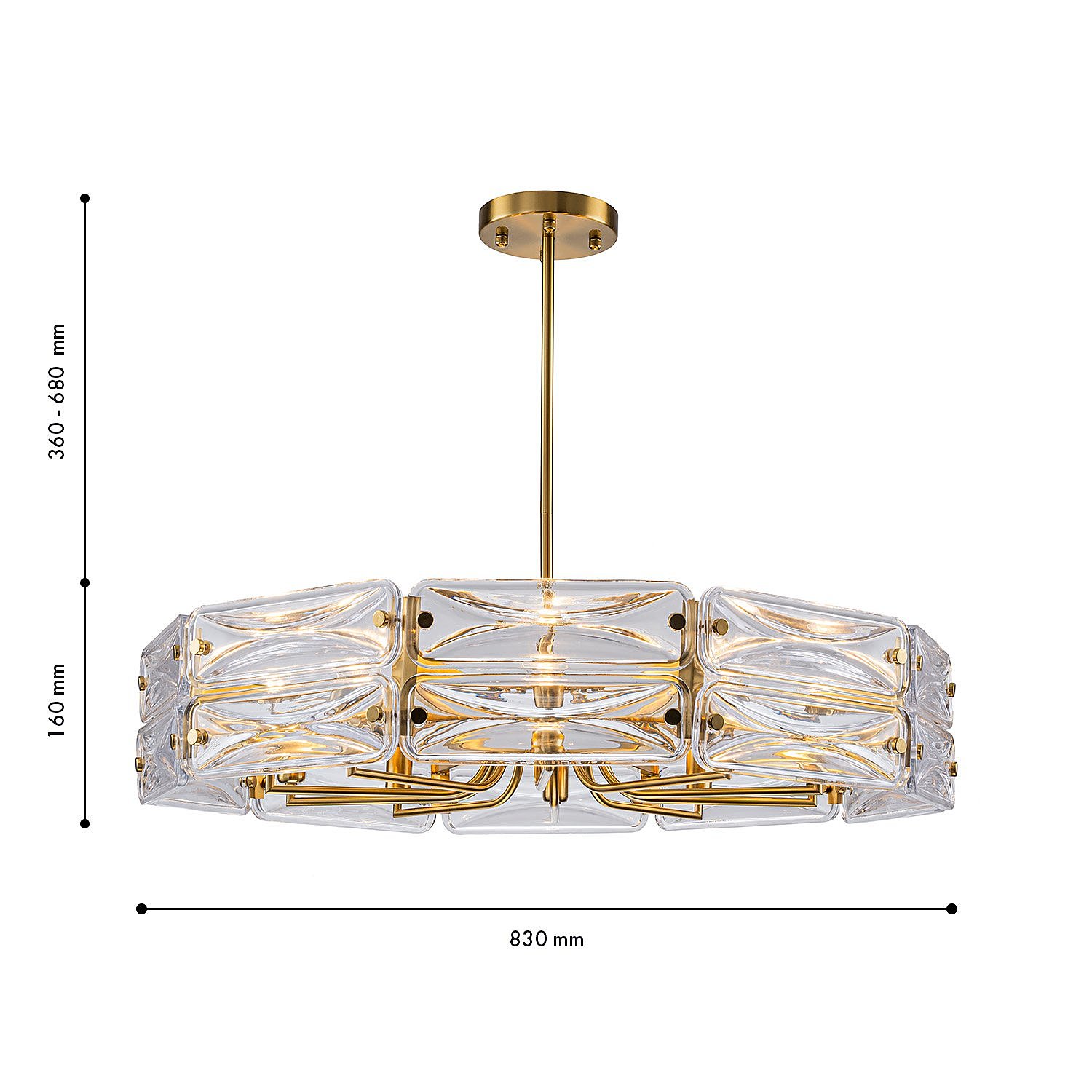 Люстра на штанге Favourite Glacies 4764-10P