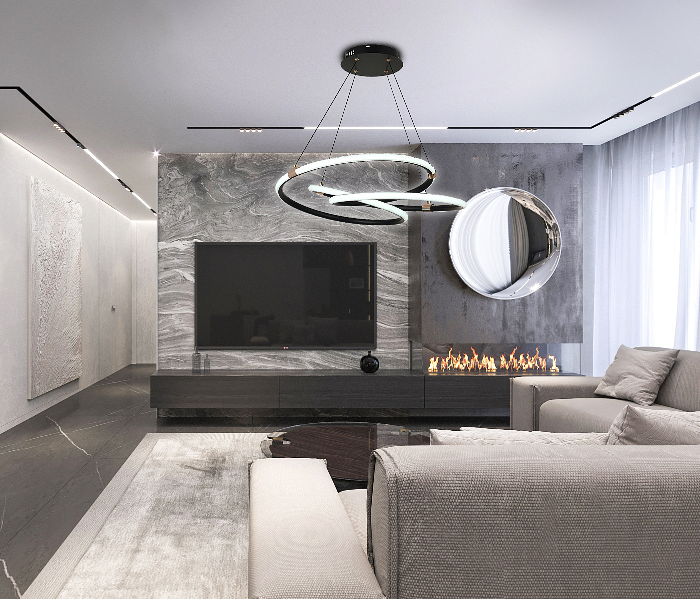 Подвесная люстра Natali Kovaltseva Smart Home LED LAMPS 81291