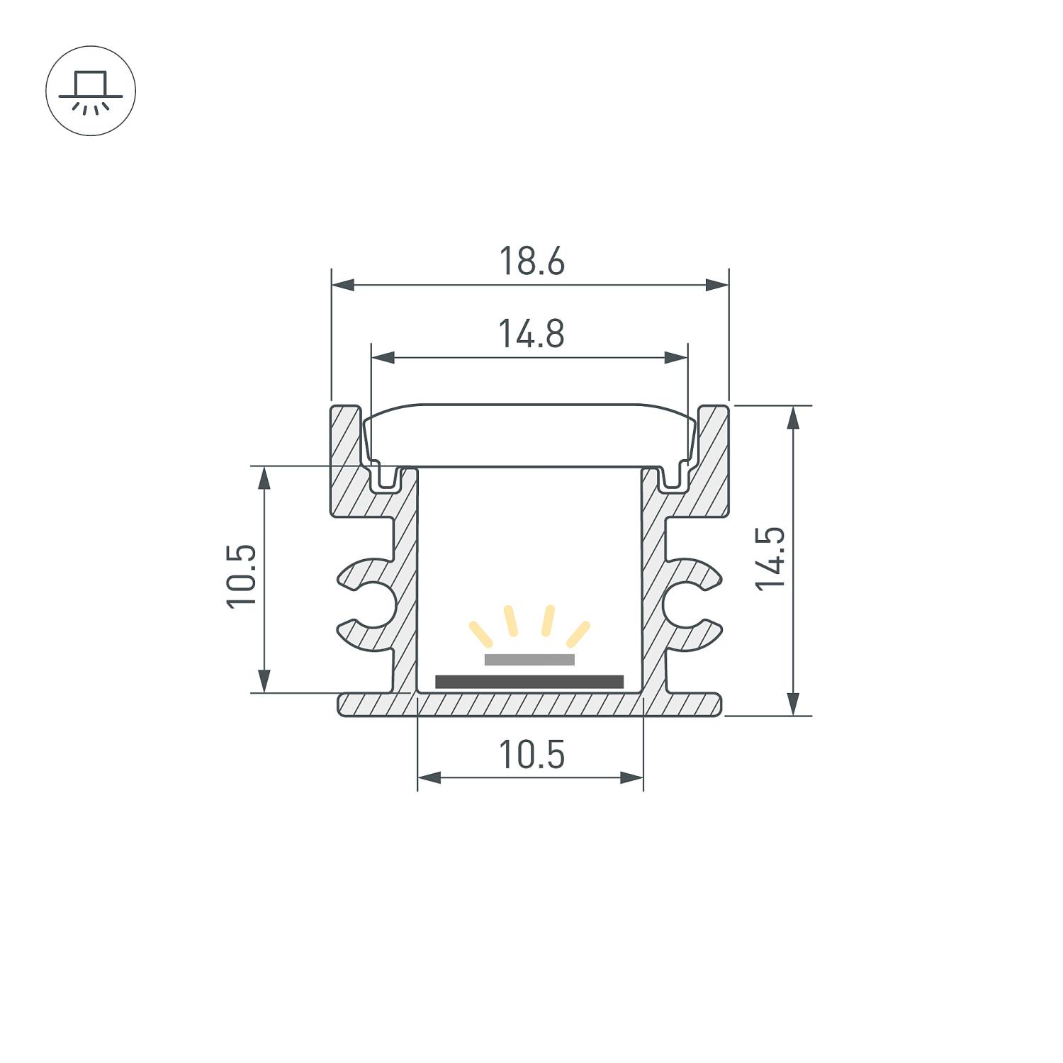 Профиль Arlight Floor 045672