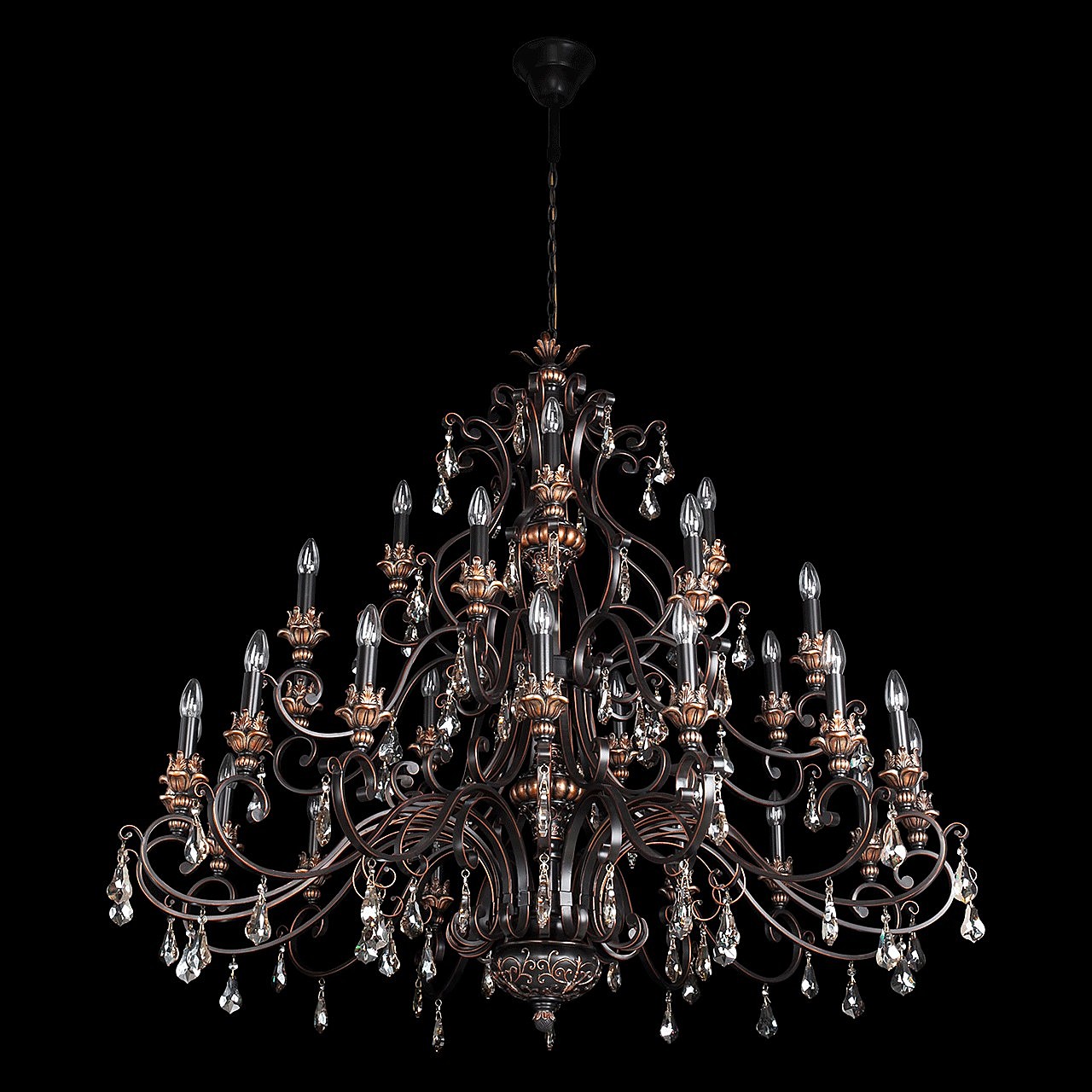 Подвесная хрустальная люстра Версаче Chiaro 254018828