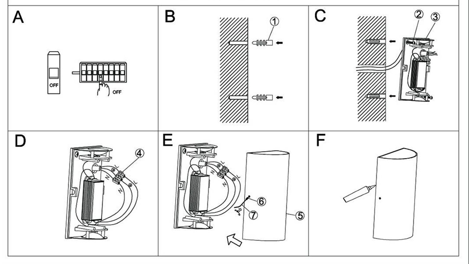 Уличный настенный светильник SWG DesignLed GW GW-6805-6-WH-WW
