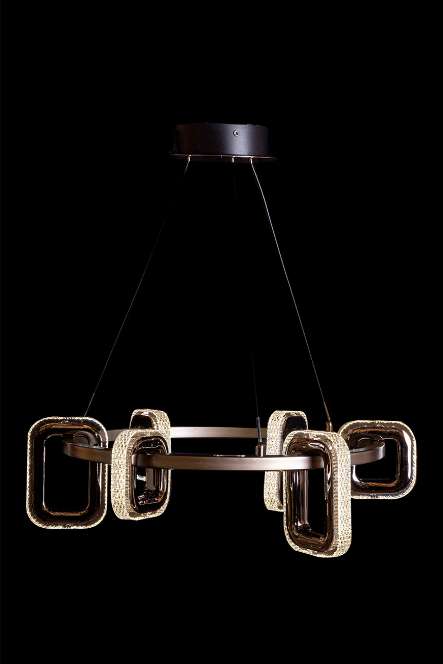 Подвесная люстра LEON Theona LE7701/6 Grey/Black Chrome