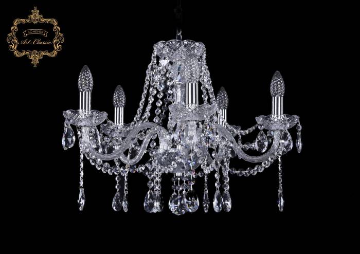Подвесная хрустальная люстра 11.12 Art Classic 11.12.5.195.Cr.Sp