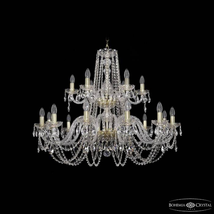 Подвесная хрустальная люстра 1402 Bohemia 1402/12+6/360/2d G