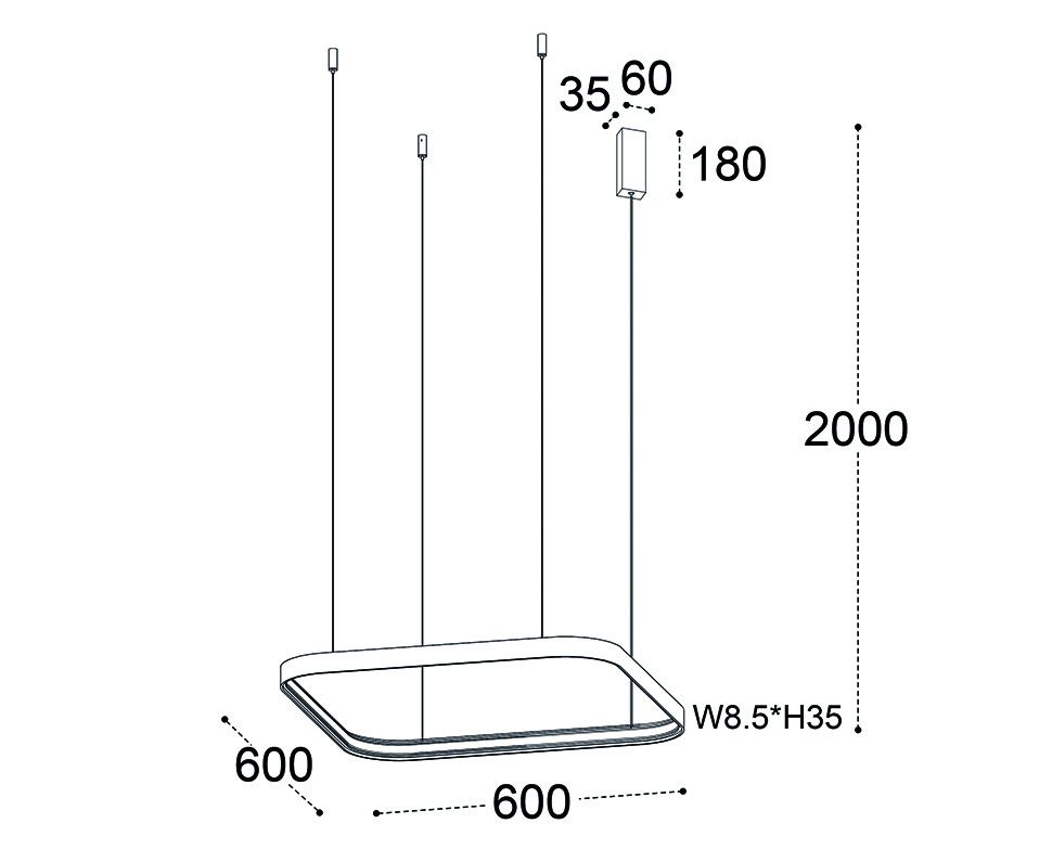 Подвесная люстра Italline IT013-6031 black 3000K