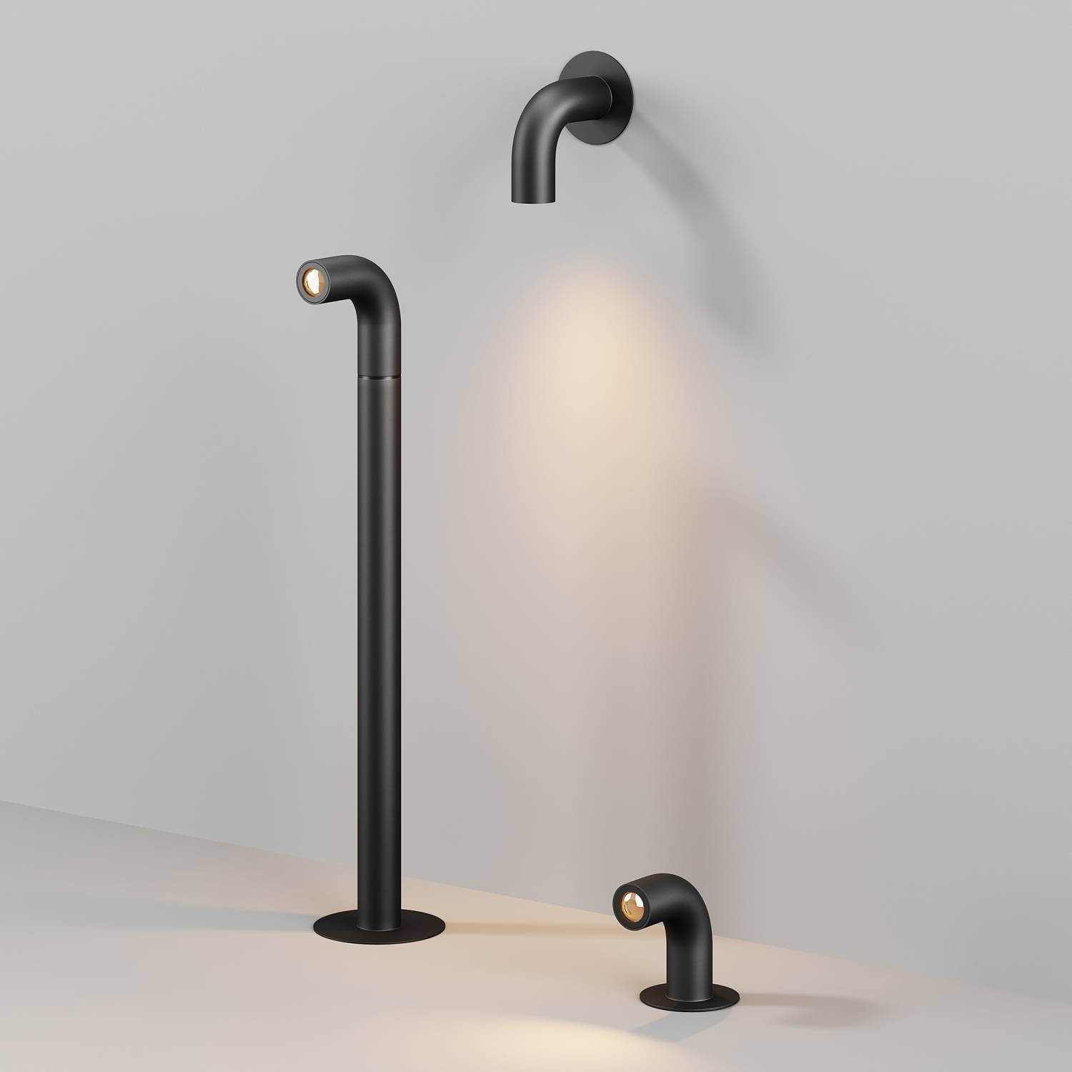 Уличный наземный светильник Maytoni Sleek O477FL-L2GF3K