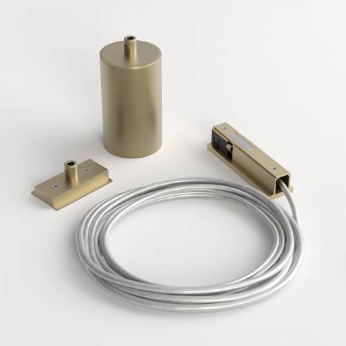 Подвесной комплект Elektrostandard Line Magnetic Brass Line Подвесной комплект для подключения трековой системы освещения к питанию (латунь) (боковой