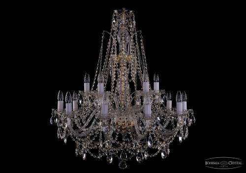 Подвесная хрустальная люстра 1411 Bohemia 1411/10+5/300 G