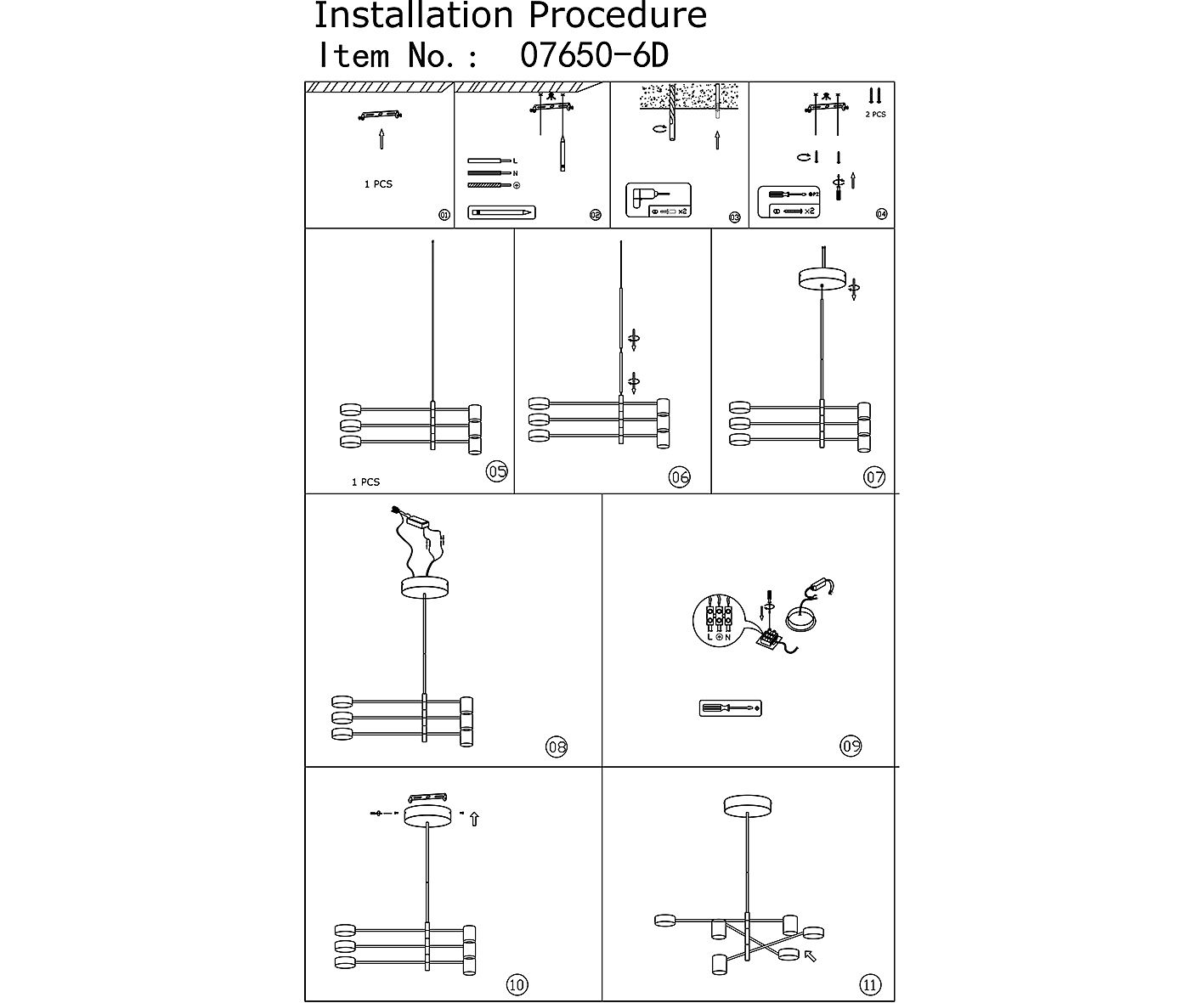 Люстра на штанге KINK Light Мекли 07650-6D,19(4000K)