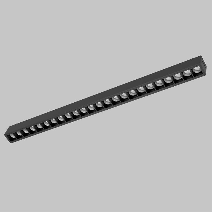 Светильник линейный направленного света для трековой системы UT25 48В 24Вт, 4000K, Черный IL.0007.1104-24-BK