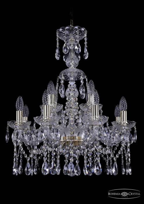 Подвесная хрустальная люстра 1413 Bohemia 1413/8+4/200/XL-66 G