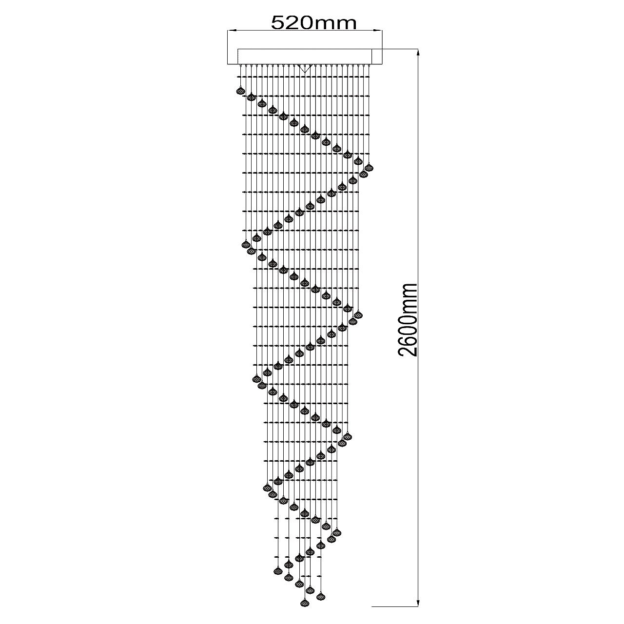 Люстра каскадная Chiaro 384011306 Люстра каскадная Chiaro 384011306