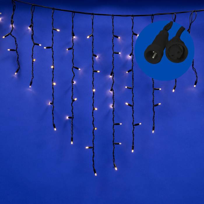 Гирлянда Uniel ULD-B3010-200/TBK WARM WHITE IP67