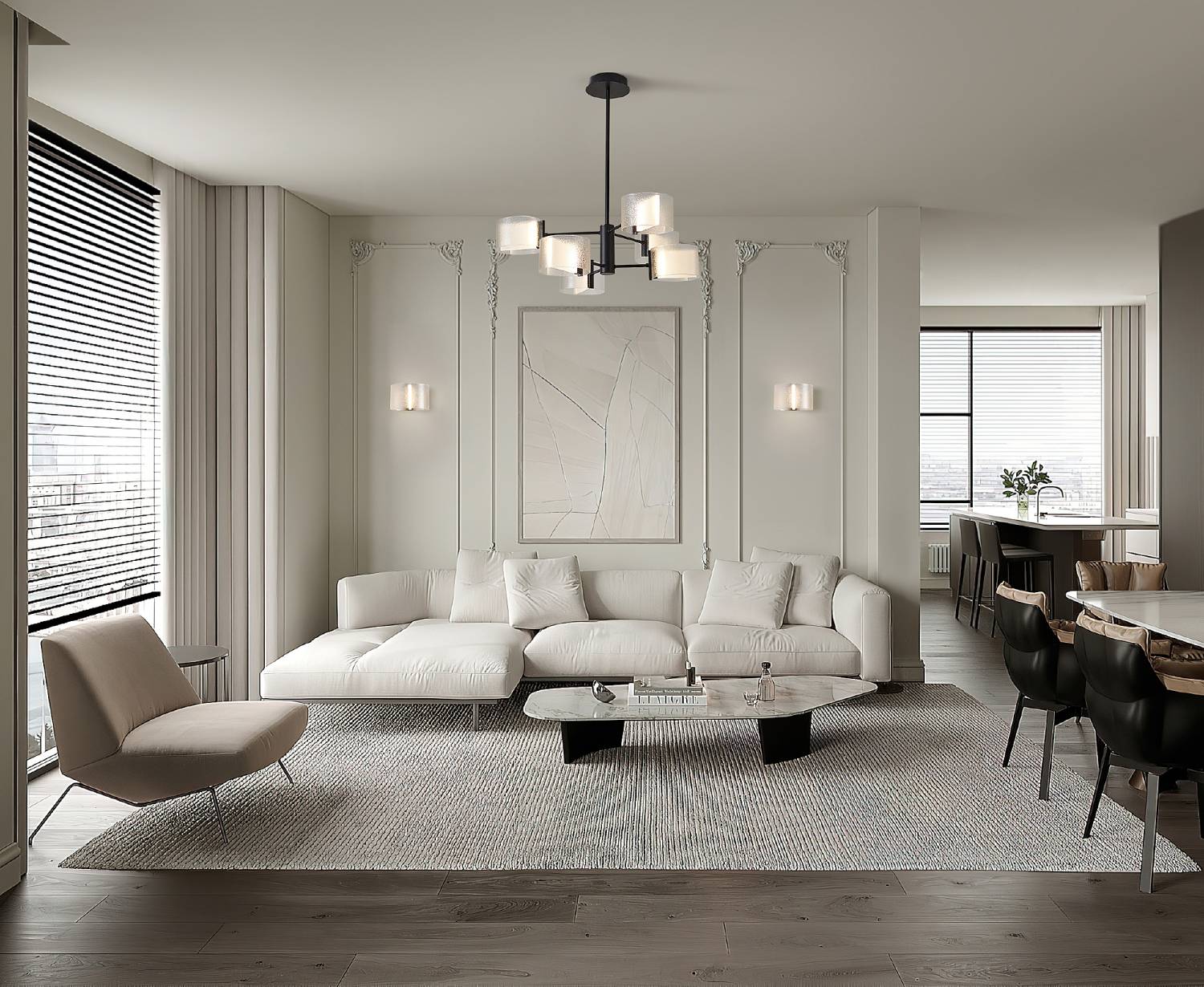 Люстра на штанге Freya Ice FR5541CL-L30B