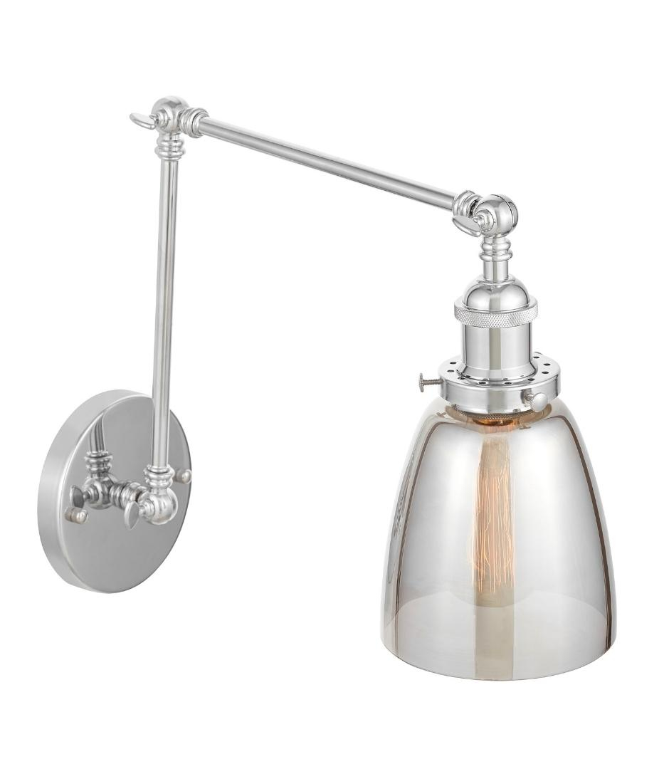 Настенное бра Lumina Deco Fabi LDW 6800-2 CHR+GY Настенное бра Lumina Deco Fabi LDW 6800-2 CHR+GY