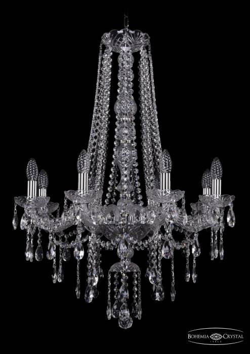 Подвесная хрустальная люстра 1415 Bohemia 1415/8/220/h-85 Ni