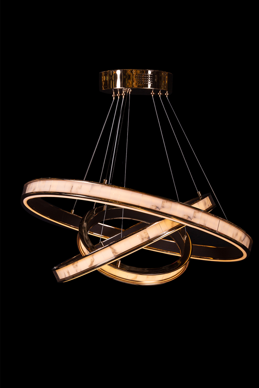 Подвесная люстра LEON Christine LE7702/800-3K Gold