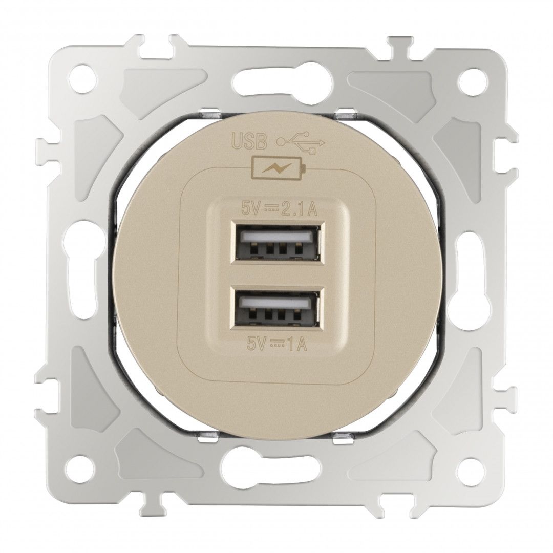 Розетка Arte Milano Am-202 202.46-1.shampan