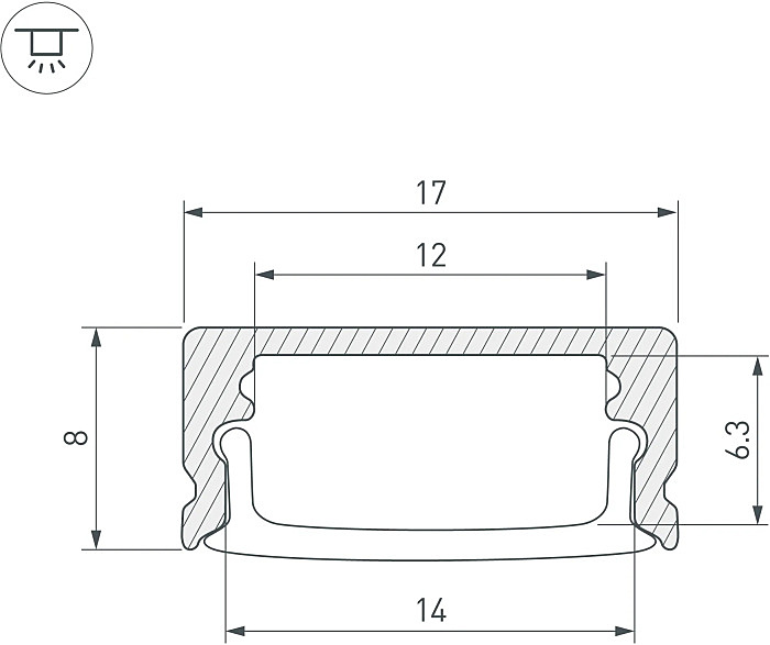 Профиль Arlight Arh-Line 044234