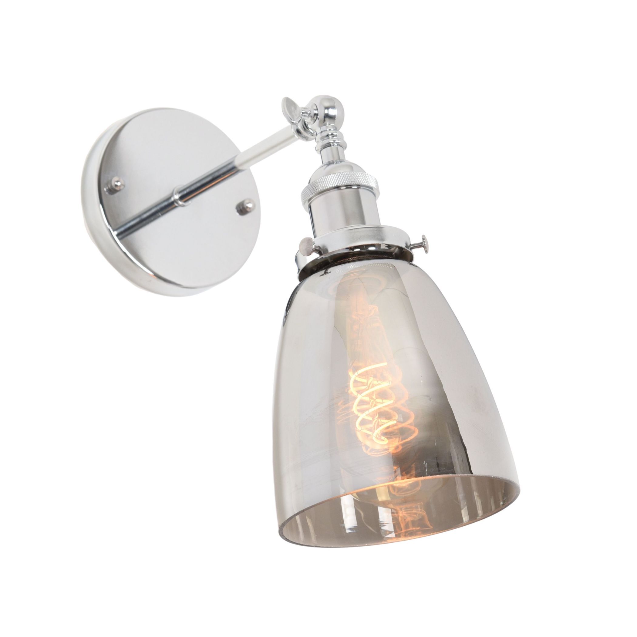 Настенное бра Lumina Deco Fabi LDW 6800-1 CHR+GY Настенное бра Lumina Deco Fabi LDW 6800-1 CHR+GY