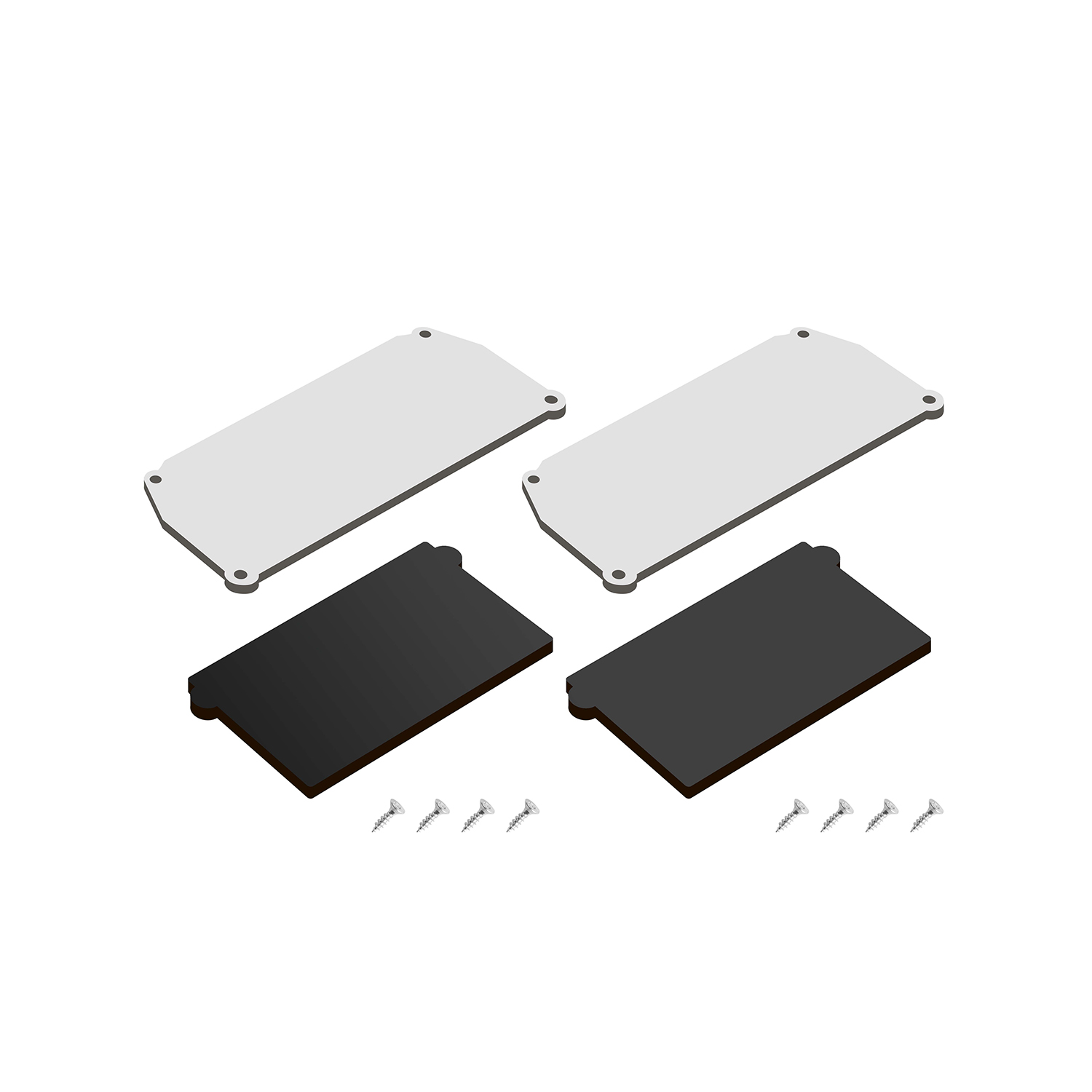 Комплект торцевых заглушек для профиля Flod Denkirs Flod DK5852-BK