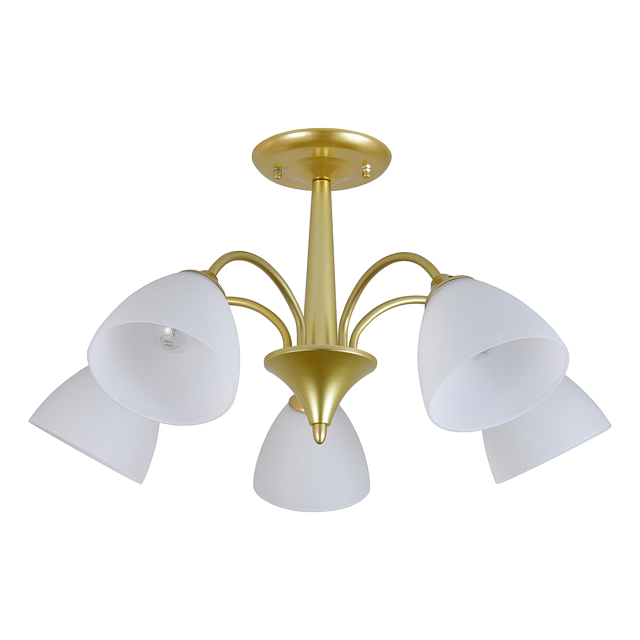 Потолочная люстра Escada Ilex 150003/5R E27*60W Gold ES0000033