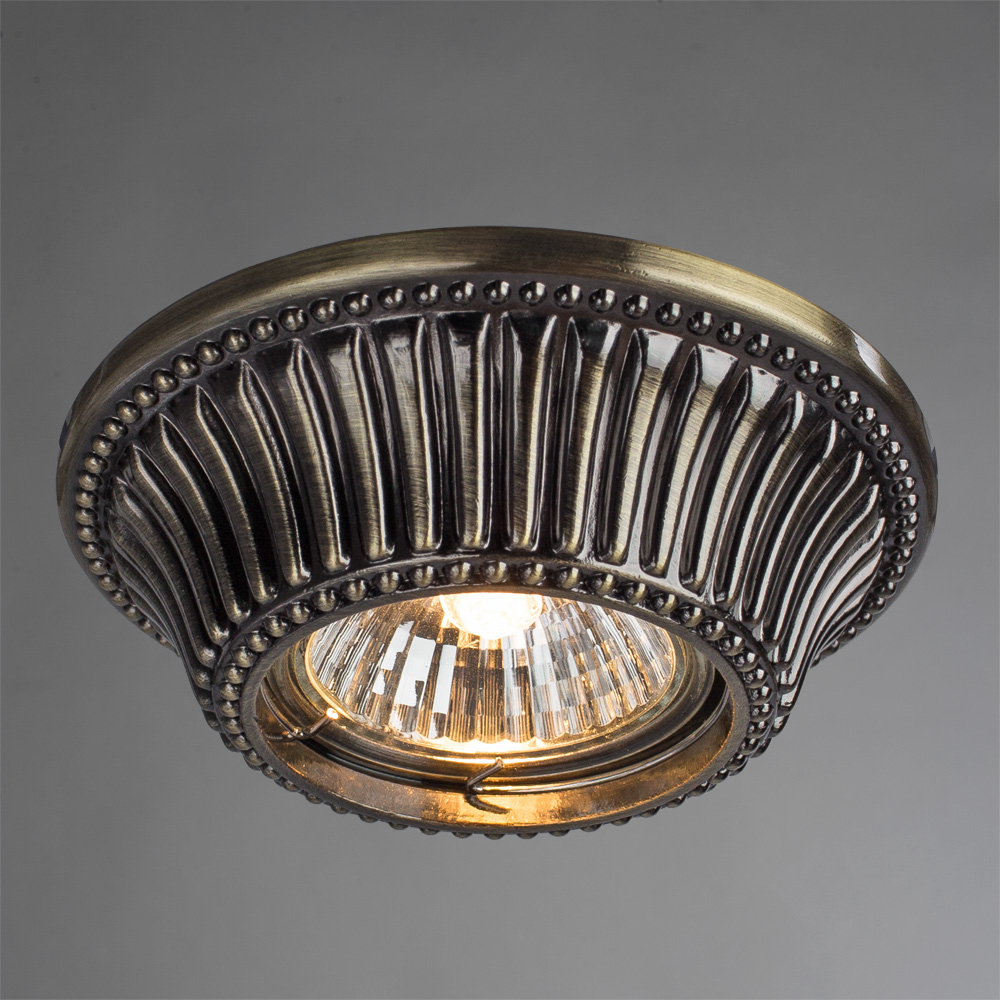Встраиваемый светильник с узорами Arena A5298PL-1AB Arte Lamp