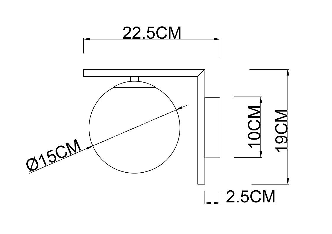 Настенное бра Arte Lamp Bolla-Unica A1924AP-1AB Настенное бра Arte Lamp Bolla-Unica A1924AP-1AB