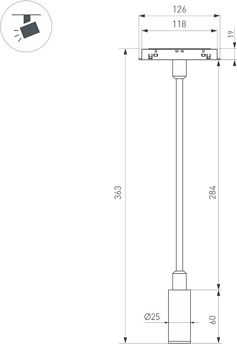 Трековый светильник Arlight Mag-Orient 044647