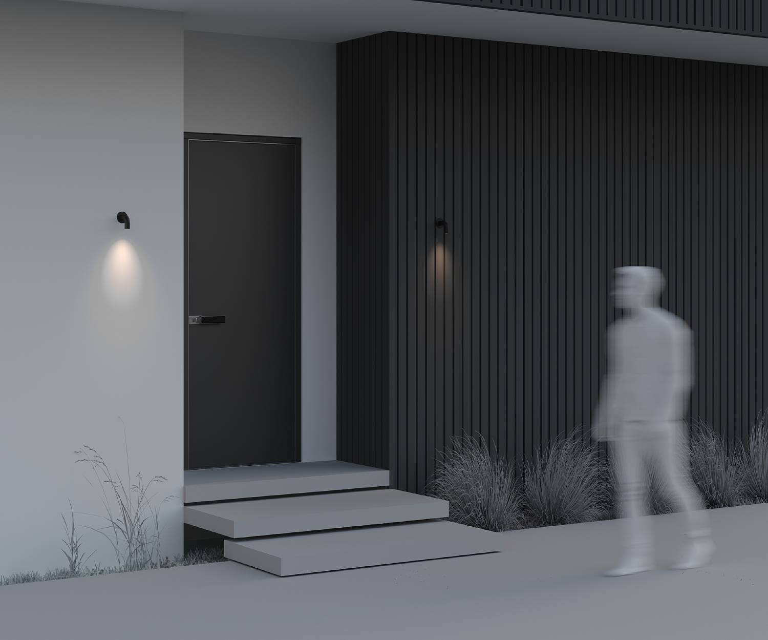 Уличный настенный светильник Maytoni Sleek O477WL-L2GF3K