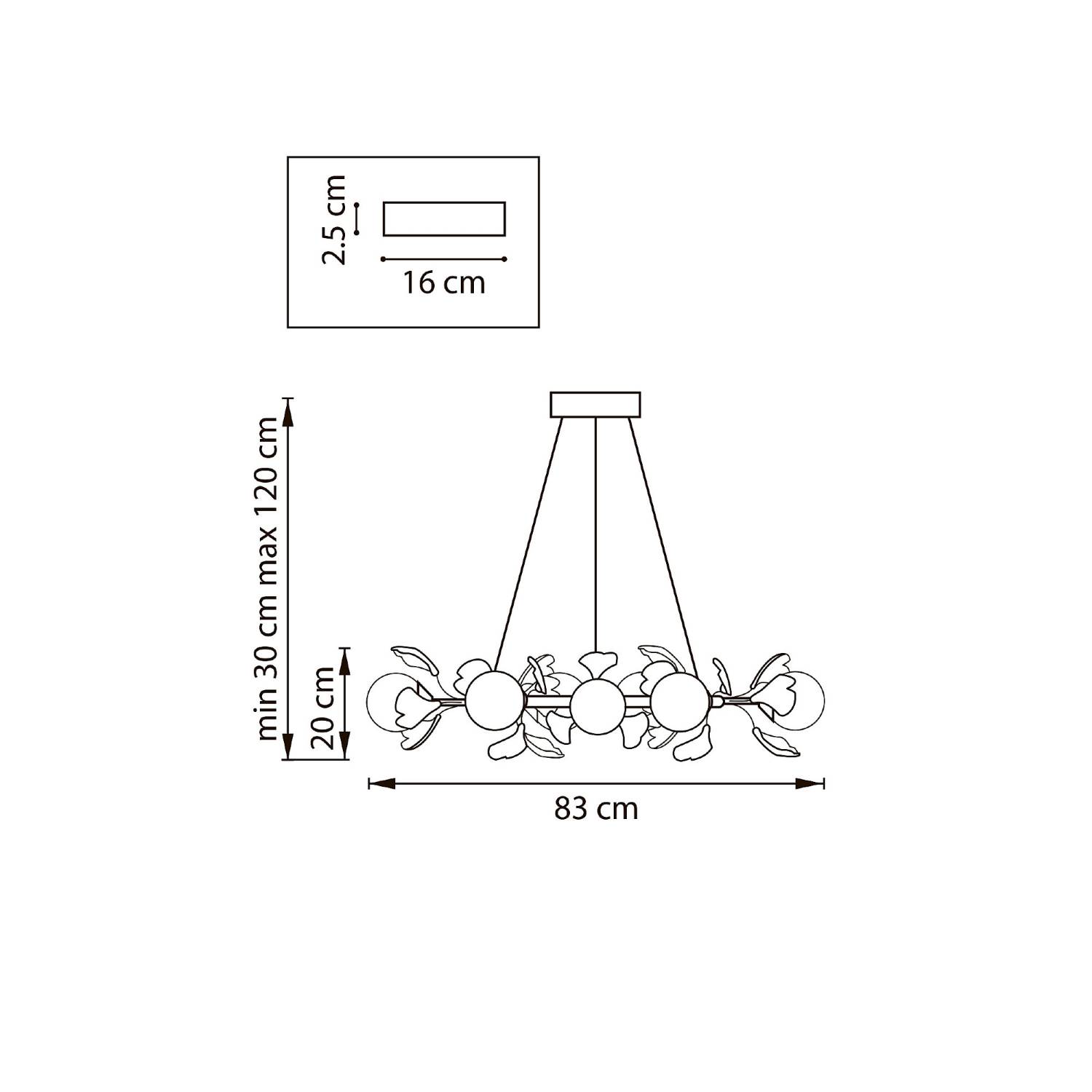Подвесная люстра Lightstar Ceramo Bw 799127