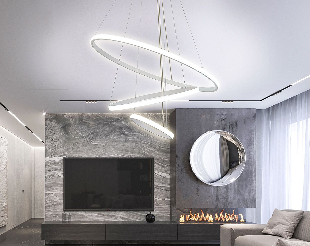 Подвесная люстра Natali Kovaltseva LED НИМБЫ INNOVATION STYLE 83131