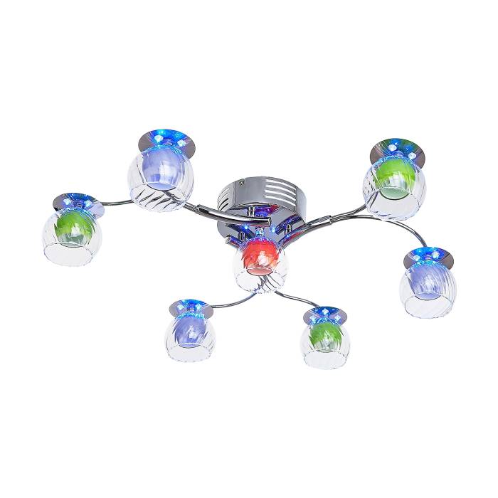 Потолочная люстра ЭкономСвет 7794 7794/7CR RC MIXLED