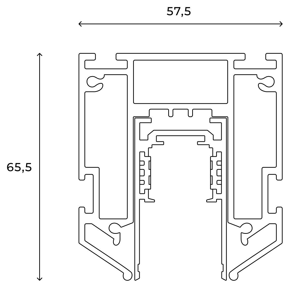 Трек встраиваемый Hesby Lighting ElDeko HSBL_0171