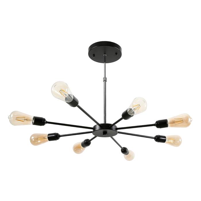 Люстра на штанге ЭкономСвет 80008 80008/8BK