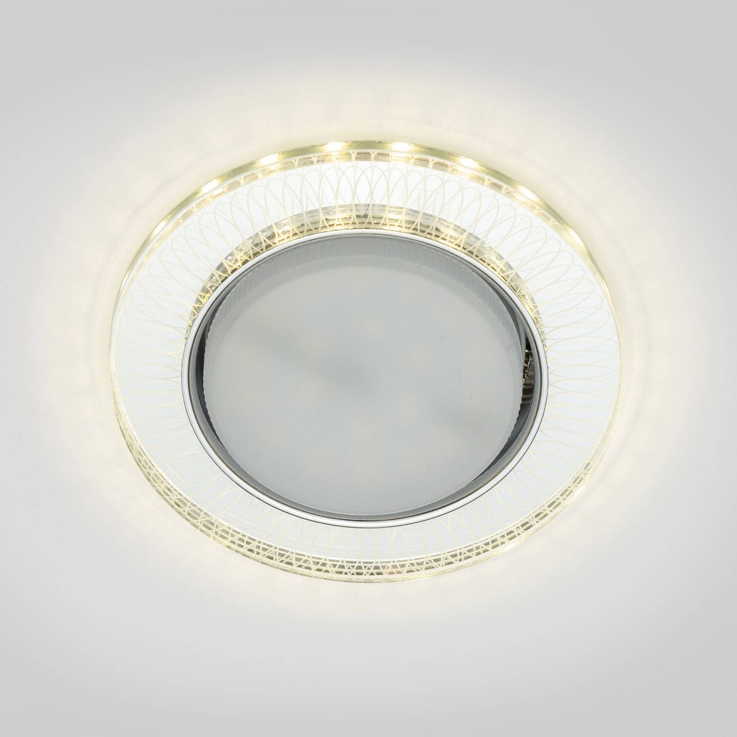 Встраиваемый светильник Fametto Luciole DLS-L155 GX53 GLASSY/CLEAR 3D