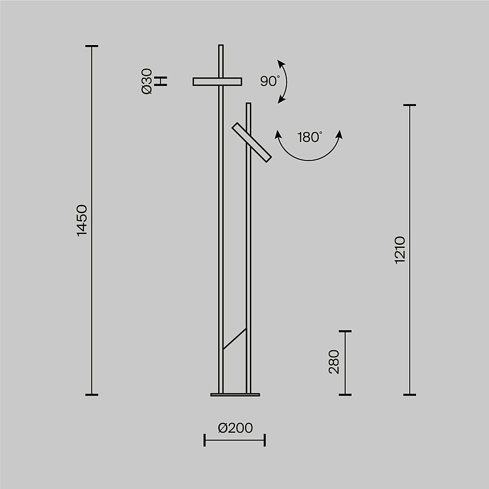 Торшер Maytoni Trust MOD460FL-L6B3K