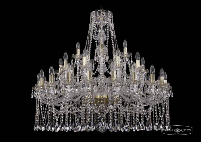 Подвесная хрустальная люстра 1413 Bohemia 1413/20+10+5/360 G