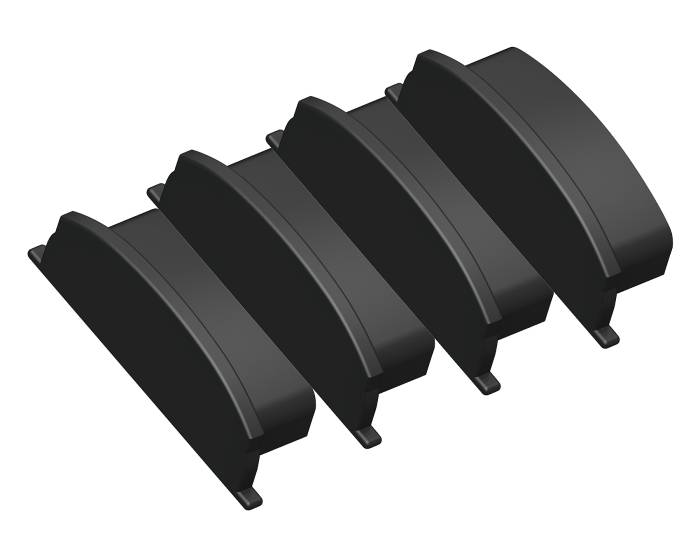 Заглушка для накладного гибкого алюминиевого профиля GP1600 (комплект 4шт) Ambrella Illumination GP8210