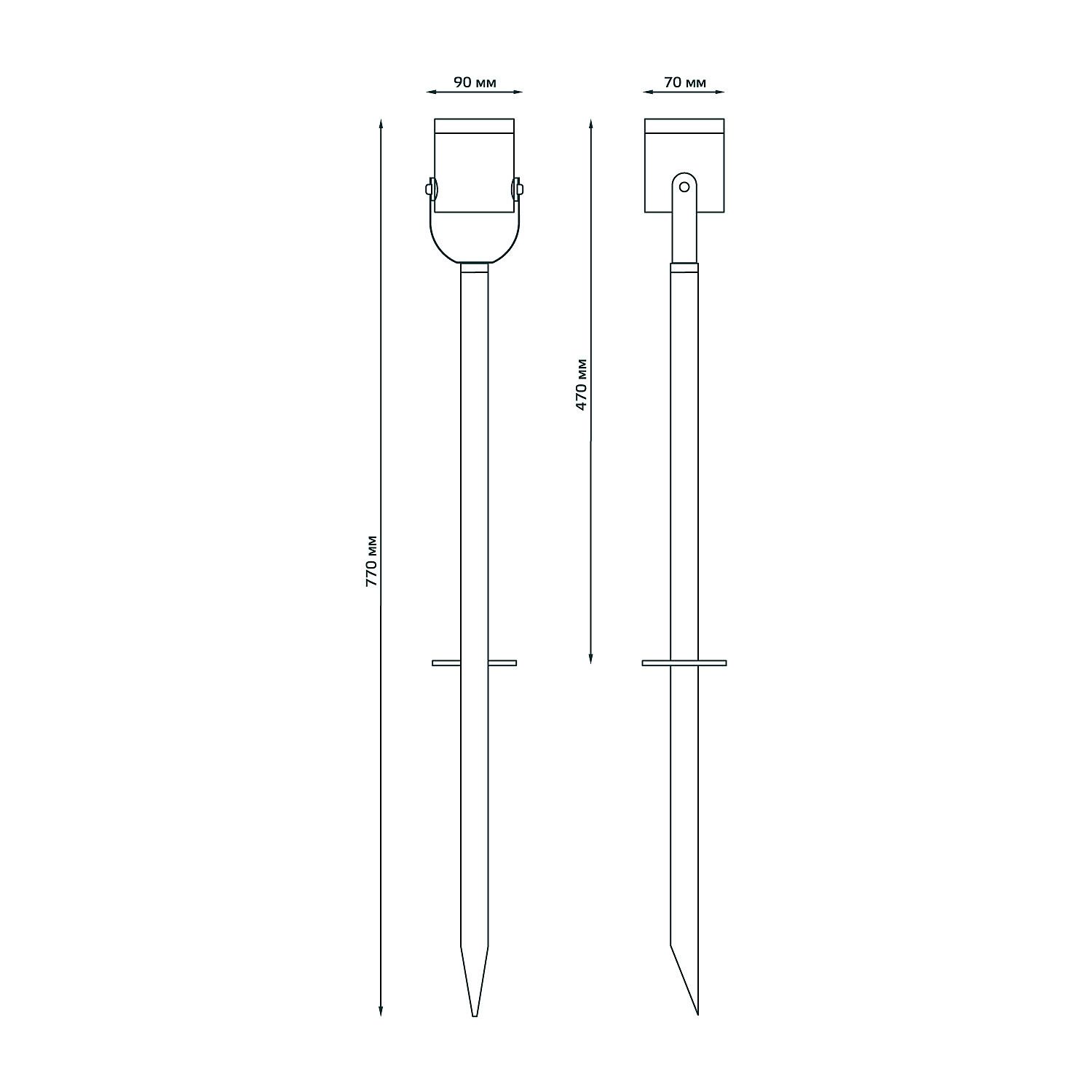 Грунтовый светильник Gauss GD155