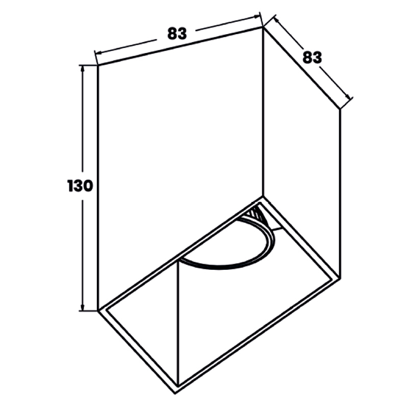 Накладной светильник Zumaline Quby ACGU10-131
