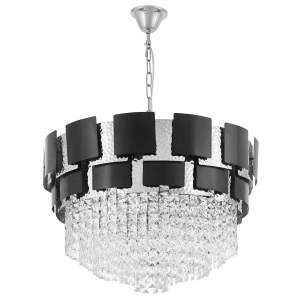 Подвесная люстра Lumina Deco Molina LDP 7045-600 BK+CHR