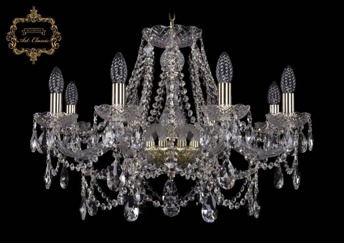 Подвесная хрустальная люстра 11.25 Art Classic 11.25.8.220.Gd.Sp