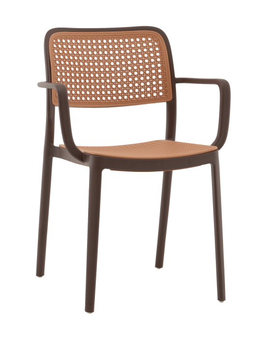 Стул пластиковый Stool Group Yona PP-297 brown 36025