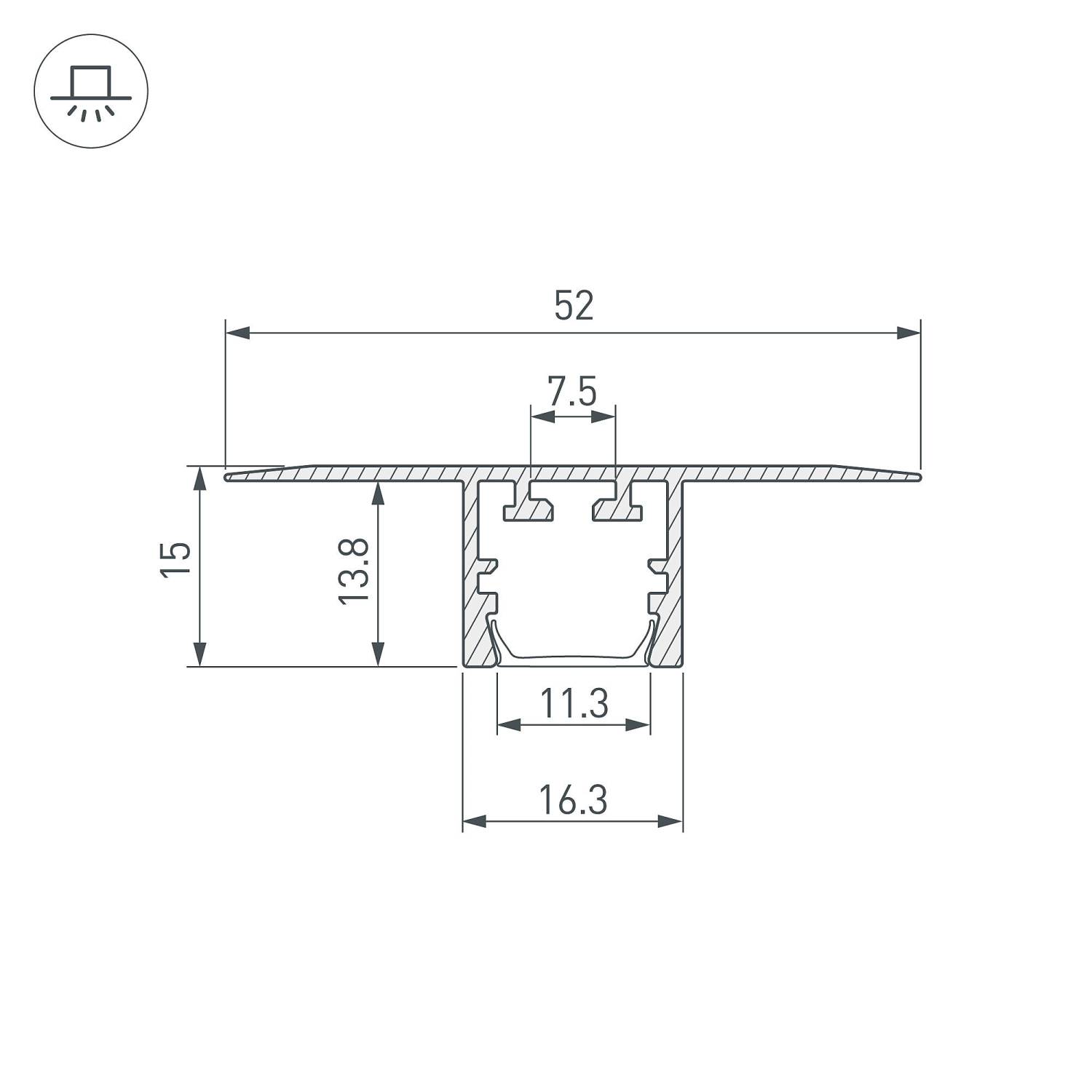 Профиль Arlight Pds 035014