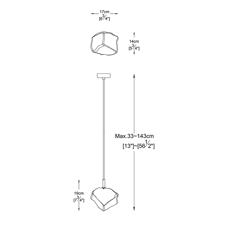 Светильник подвесной Zumaline Rock P0488-01F-F4FZ