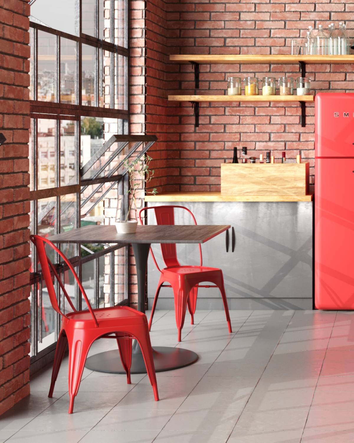 Обеденный стул Stool Group Tolix YD-H440B LG-03